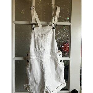 White Jean Overalls